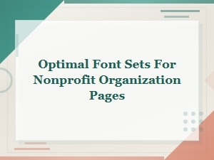 Best Font Pairings for Nonprofit Organization Websites